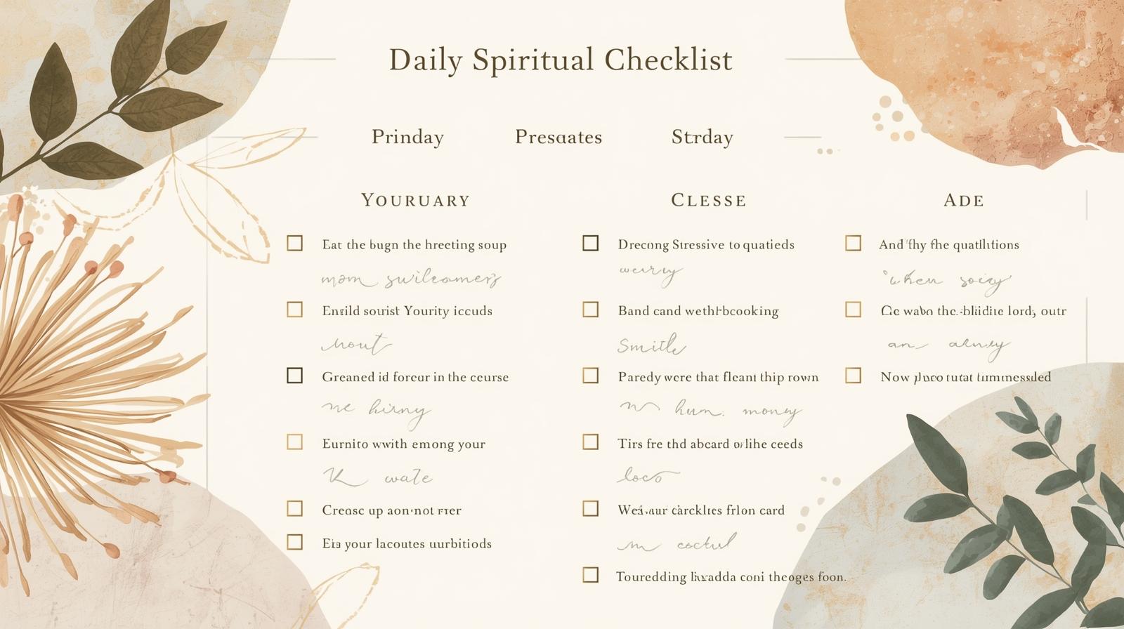 Checklist Espiritual Diário: Uma Ferramenta Simples para Trazer Clareza ...