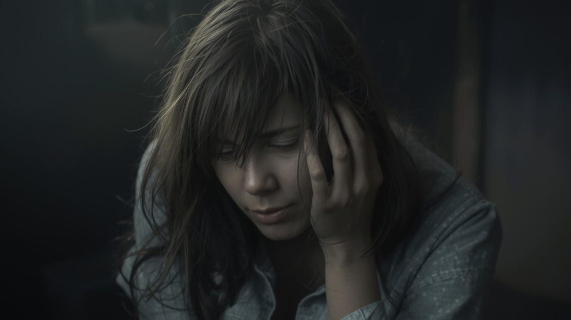 pessoa com autoestima baixa e ansiedade triste