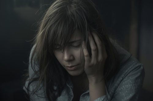 pessoa com autoestima baixa e ansiedade triste